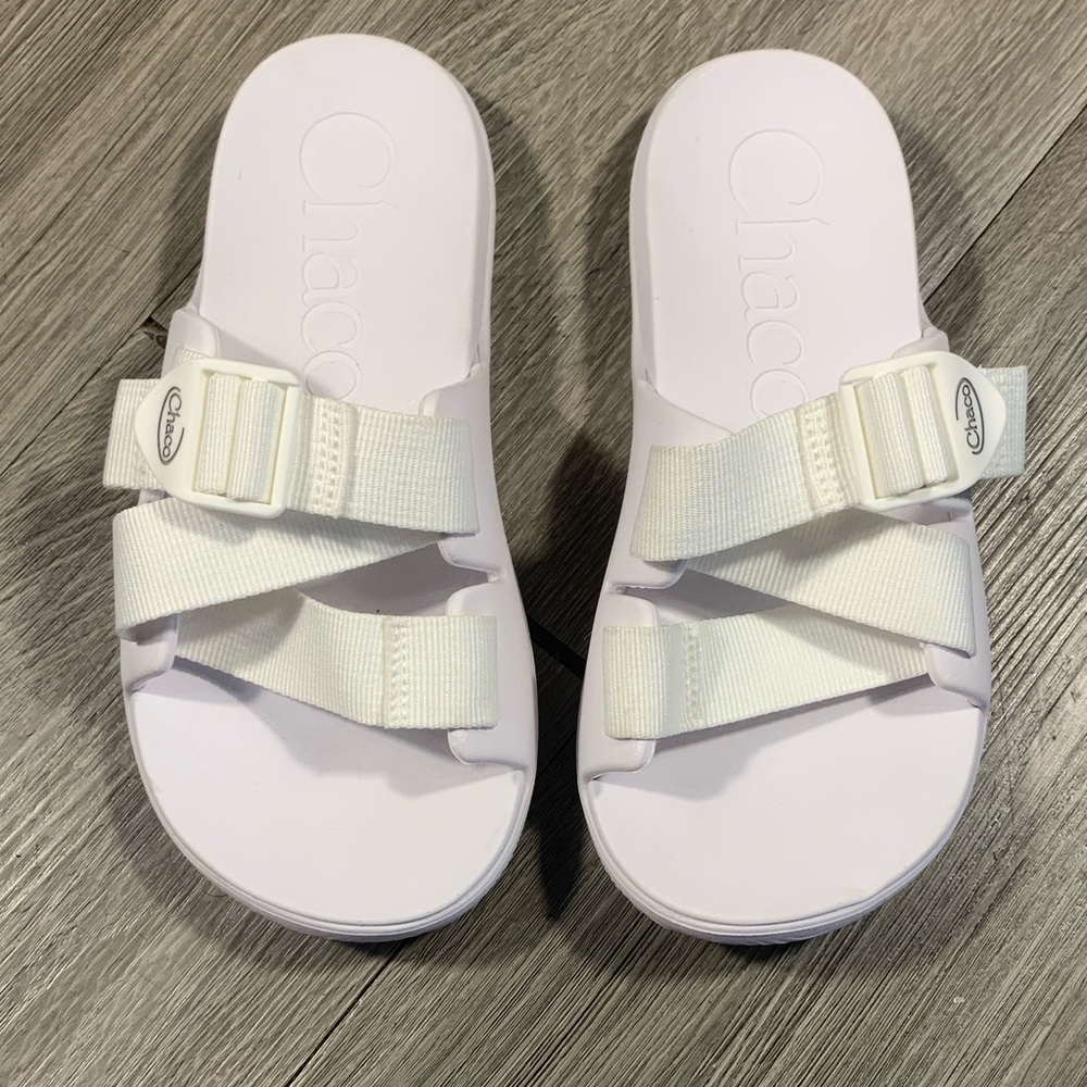 Chaco Women's Chillos Slide All White size 5